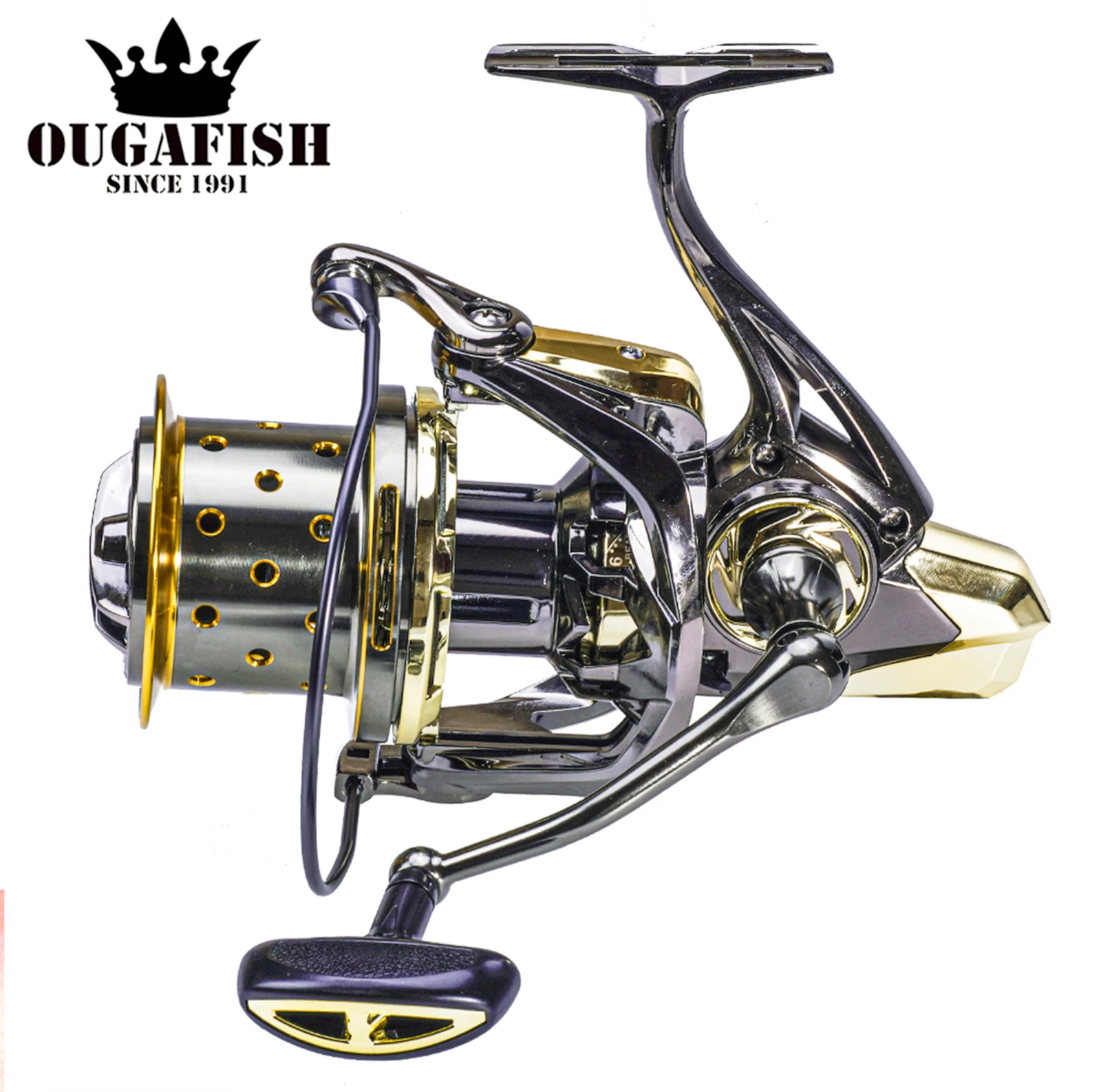 

2021 Fishing Reel Full Metal Spinning Reels Carp 16+1BB Carretel Peche De La Carpe Fish Weight 600g Moulinet Peche En Mer