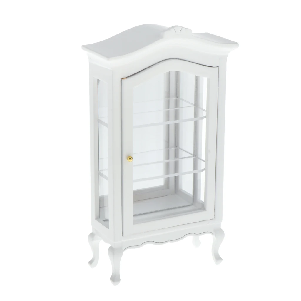 

1/12 Dollhouse Miniatures Furniture White Wine Showcase Model DIY Decoration