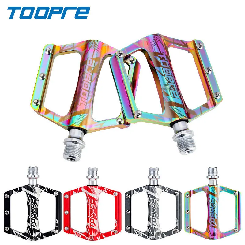 

Bicycle MTB Mountain Bike Aluminum Alloy Ultralight Platform Pedals Road Non-slip DU Sealed Bearings Pedal