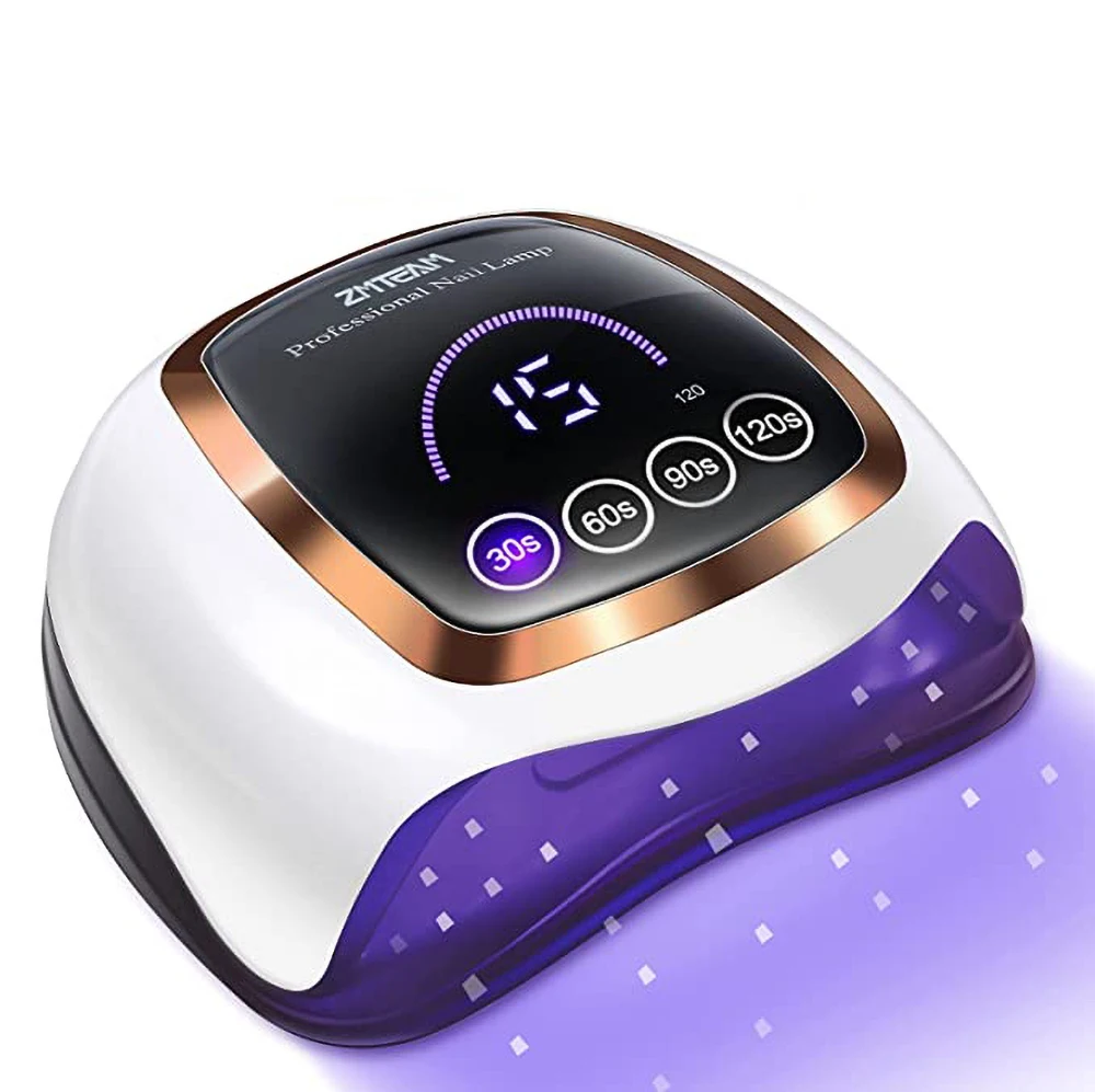 UV Led Nail Lamp ,168W Nail Dryer Gel UV Light for Nails Fast Drying ,Gel Nail Polish Curing Lamp Professional with 4 Timer Smar