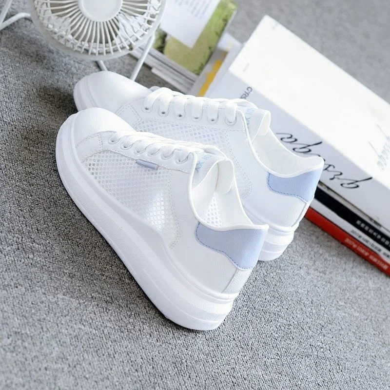 

Mesh Hollow White Shoes Female Wild Student Sports Net Shoes Breathable White Shoes 2021 Summer New Style