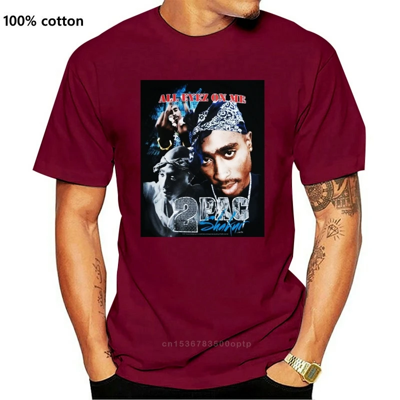 

2Pac All Eyez On Me 2Pac Мужская черная футболка с коротким рукавом Новинка