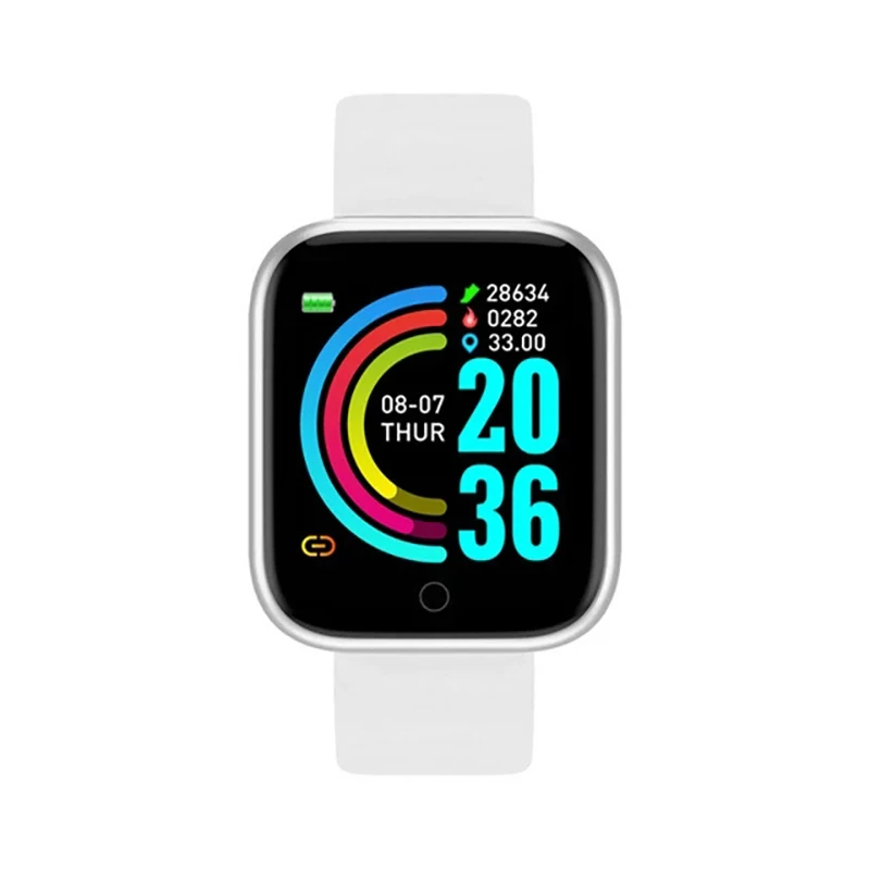 

Y68 Smart Watch Blood Pressure Monitor Smart Clock D20 Waterproof Sport Smartwatch Watch for Android IOS