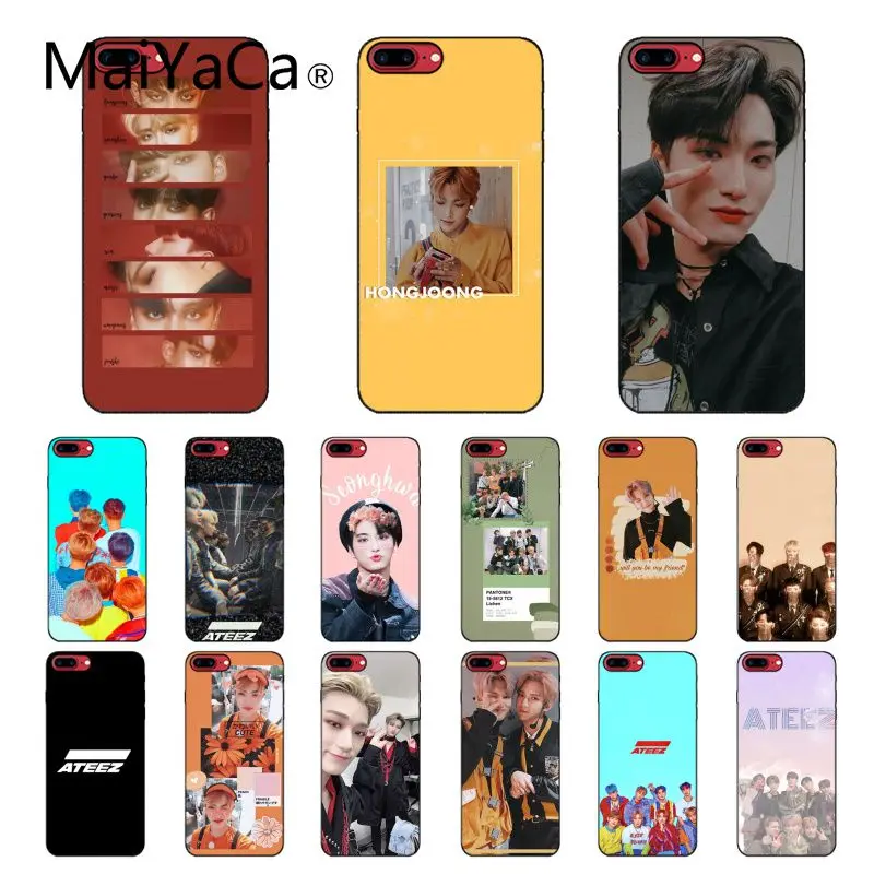 Чехол ATEEZ HongJoong SeongHWA для iphone 11 12 Pro XS MAX XR 8 7 6 Plus 5 5S SE 12mini|Бамперы| |