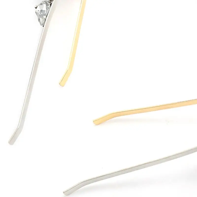 

Women Flat Metal Headband Glitter Multicolored Geometric Glass Drill Hair Hoop X5XA