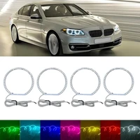 car daytime running light kit for bmw e36e38e39e46 multi color 5050 rgb flash smd led angel eyes halo ring car accessories