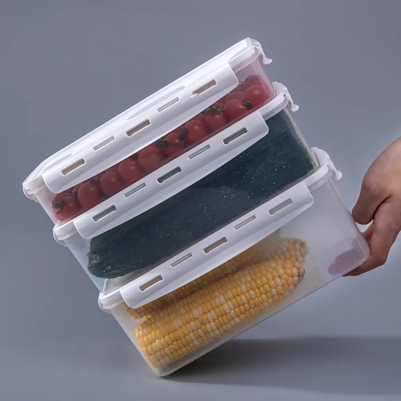 

Japanese Style Refrigerator Storage Box Food Freshness Box Freeze Box Kitchen Storage Freshness Plastic Storage Box
