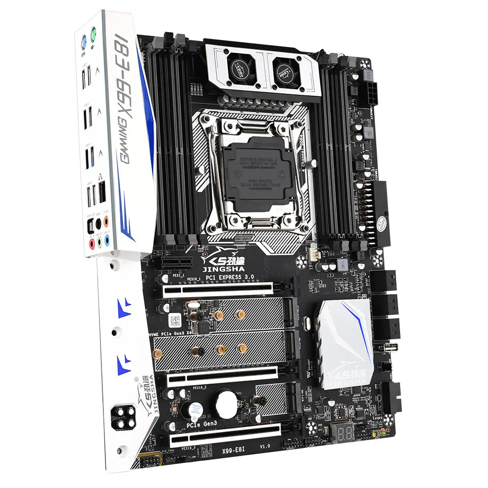 Billig X99 E8I Motherboard Unterstützung Intel XEON E5 LGA2011-3 DDR4 ECC REG Speicher NVME USB 3,0 ATX Server Unterstützung Turbo Boost Sata 3,0