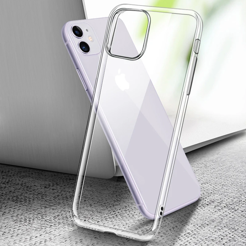 Прозрачный мягкий чехол ERILLES из ТПУ для iPhone 11 Pro Max 7 8 6 6s Plus 7Plus 8Plus X XS MAX XR прозрачный