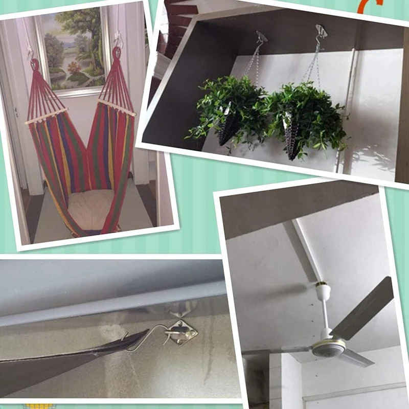 

8 Pcs M5 Wall-Mounted Hook 304 Stainless Steel Pad Eye Plate Suitable for Yoga Swing Boat Sturdy Marine Deck Hardware