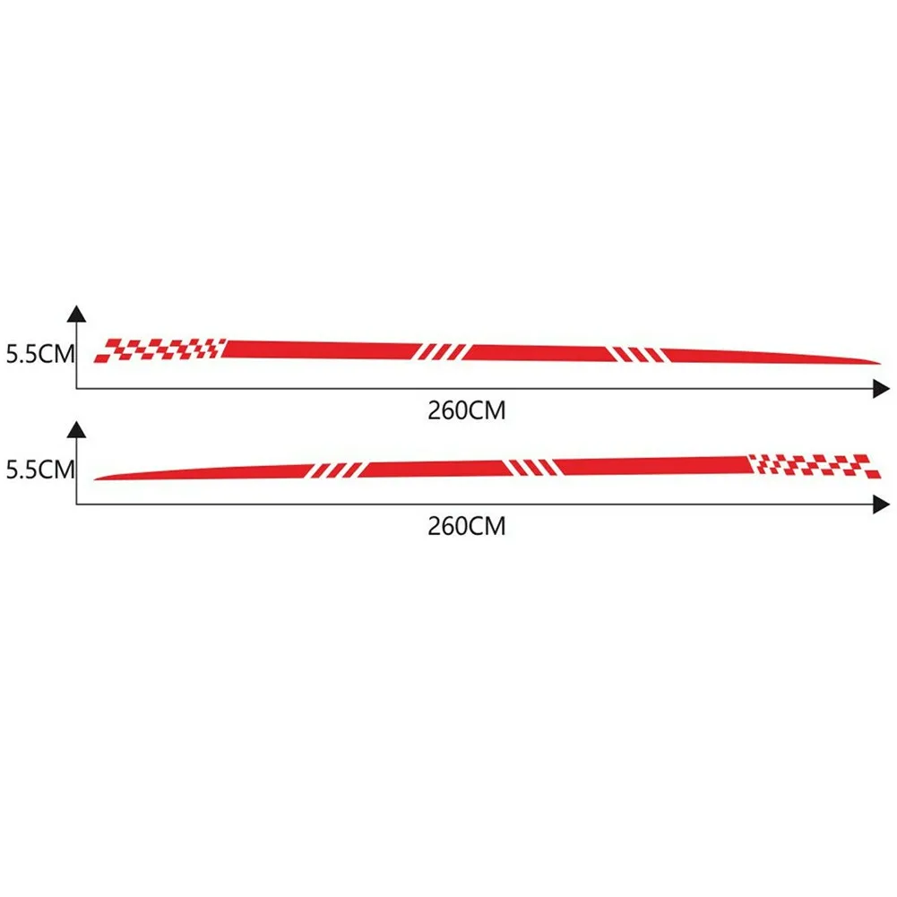 

260cm X 5.5cm Car Body Side Decals All Models DIY Styling For Car 2 Side
