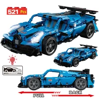 521pcs moc city technical speed pull back racing car building blocks mechanical supercar sports vehicle bricks toys for boys