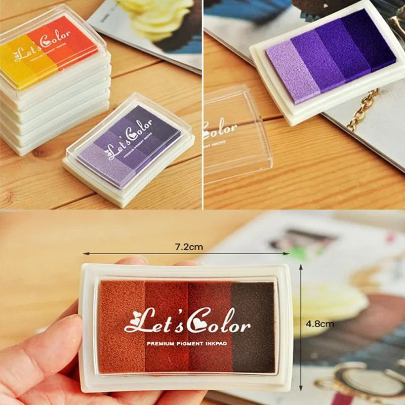 6 стилей градиентных цветов ручной работы на масляной основе Inkpad DIY крафт