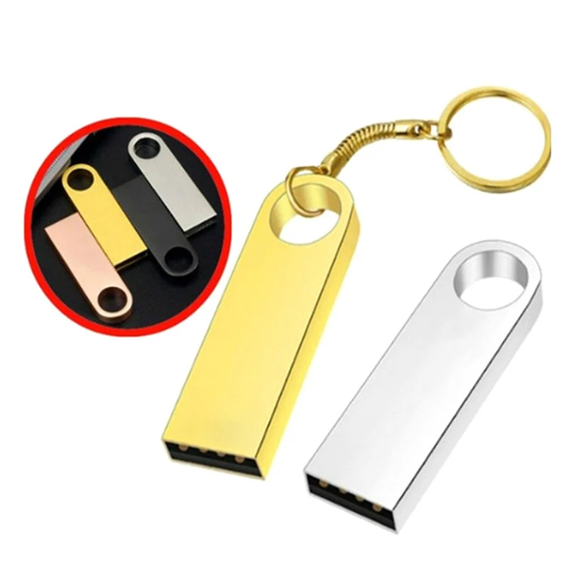 

2TB 8/16/64GB High Speed Metal Ring USB 3.0 Flash Drive Memory Stick U Disk Key