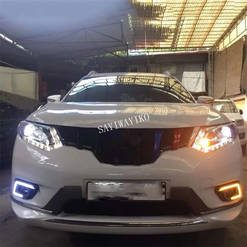 Реле указателя поворота 12 В светодиодный Автомобильные дневные ходовые огни с противотуманной лампой для Nissan X-trail X trail Xtrail DRL