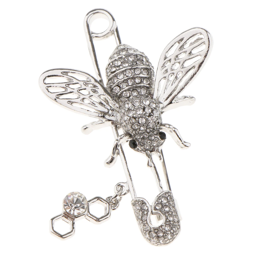 Деликатные женские Стразы Брошь с насекомым Пчелой булавки украшения одежды