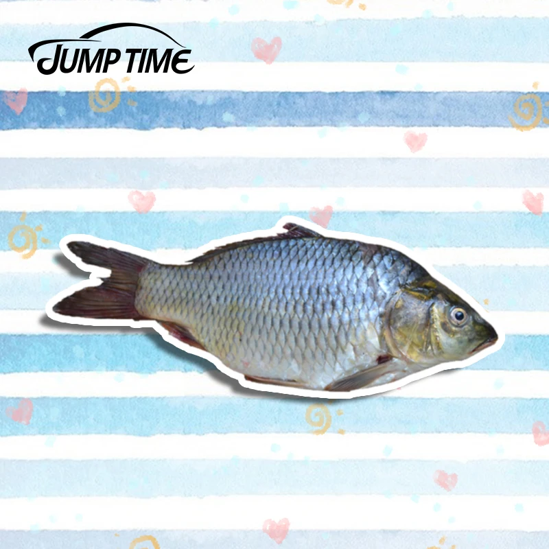 Время скачка 13 см x 5 переводная картинка из морепродуктов и сома забавная 3D