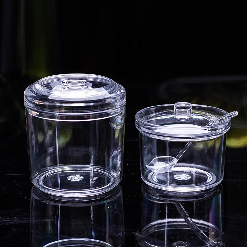 Сахарница акриловая коробка банка для специй шейкер соли кастрюля банки