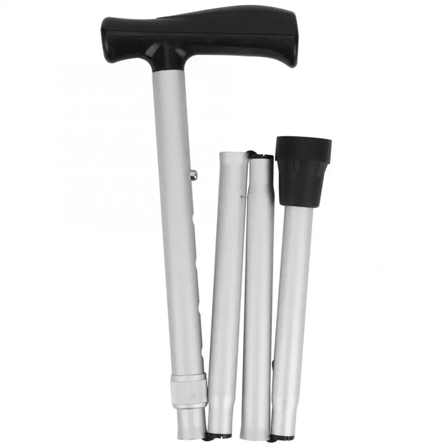 Сверхлегкий складной трость для прогулок на открытом воздухе 91 см регулируемый