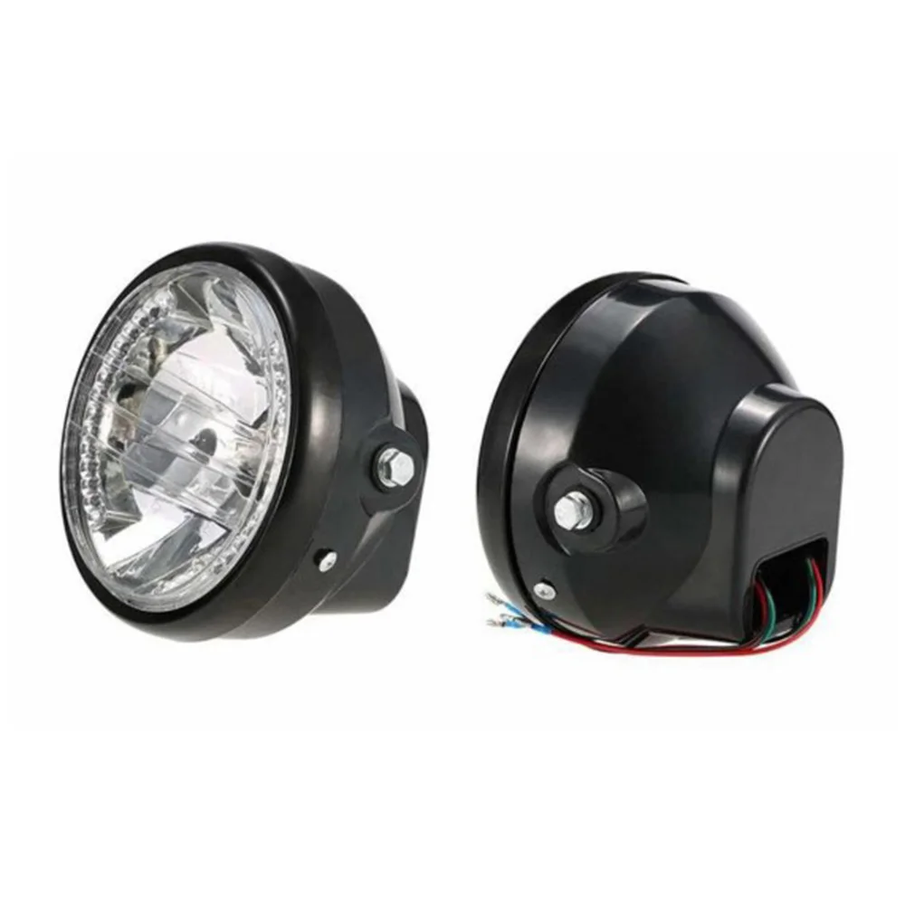 

Motorcycle Retro Style Headlights 7-Inch Angel Halo Steering Turn Signal Light To Provides Maximum Visibility