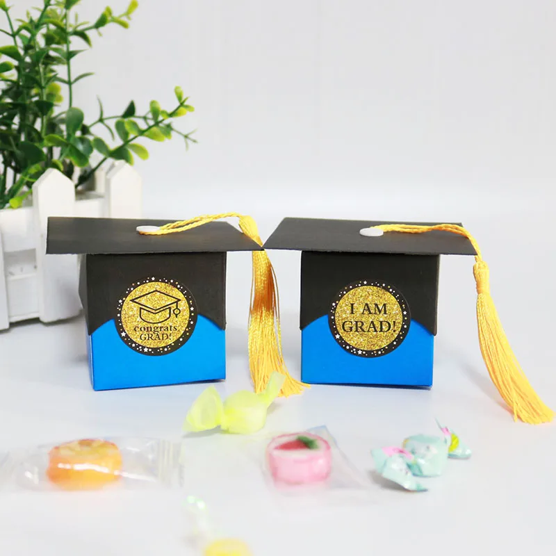 10 шт. шапка для доктора коробка конфет выпускной украшения торжеств и вечеринок