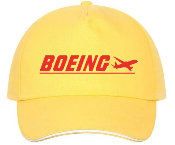 XQXON-, новинка, Повседневная модная бейсбольная кепка с принтом Boeing для мужчин и женщин, бейсболки унисекс, HH02 - Цвет: yellow