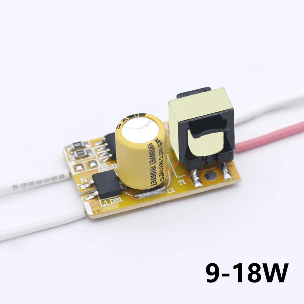 

LED Driver 9W-18W Power Supply Constant Current 70-130mA DC30-160V Automatic Voltage Control Lighting Transformers For LED