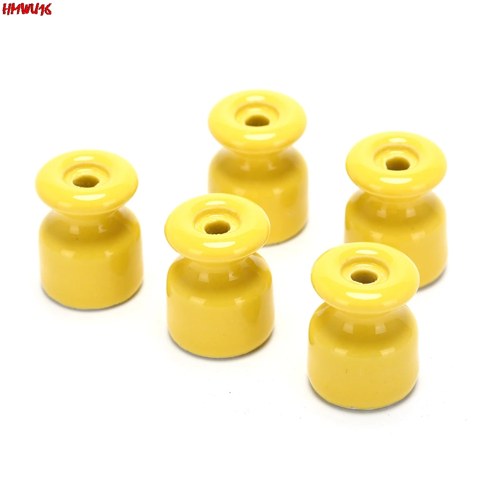 Новинка 5 шт./лот фарфоровый изолятор для стены проводки керамических