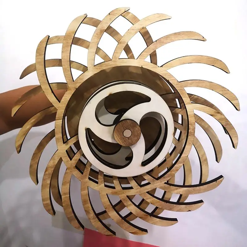 

Вращающаяся ретро-статуя мельницы ручной работы, вращающаяся 3d-скульптура кинетической энергии, вращающаяся, для украшения дома