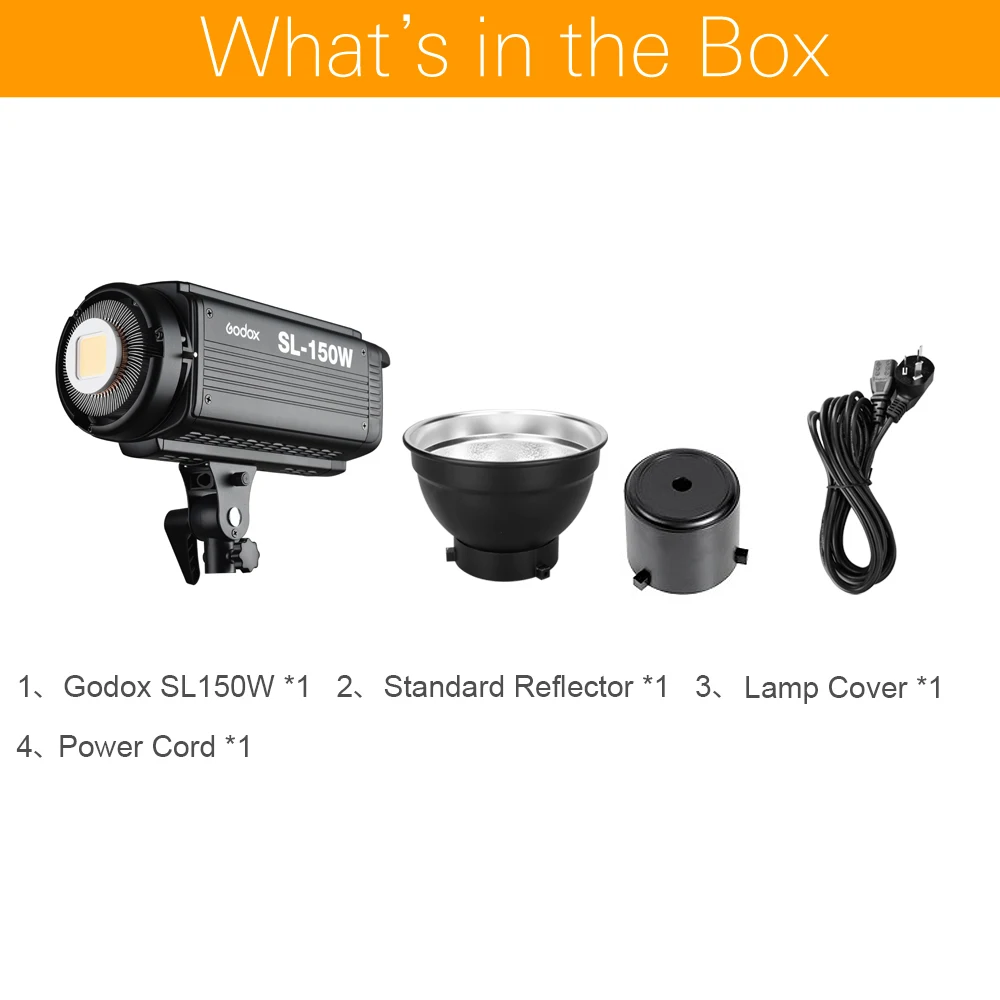 Осветитель Godox SL-150W SL150W 5600 К с ЖК-панелью |