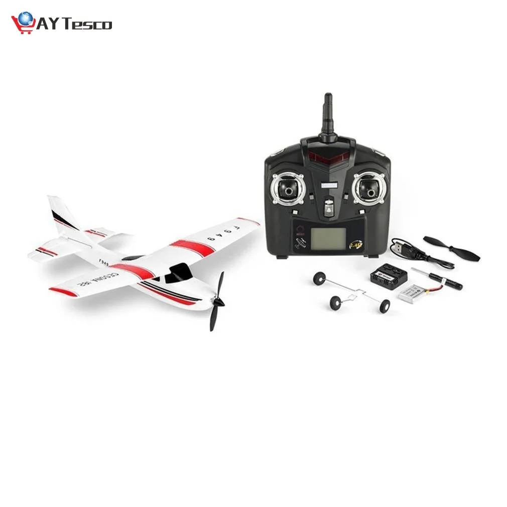 

AYtesco toys F949 2.4G 3Ch RC Airplane Fixed Wing Plane Outdoor toys Drone Upgrade version Digital servo propeller, with