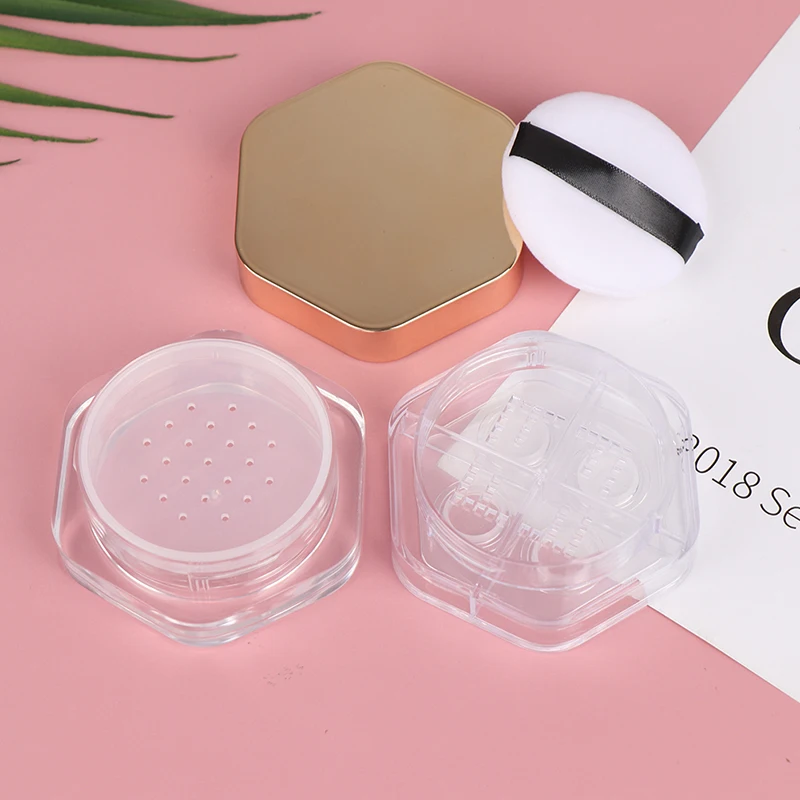 Портативный пластиковый контейнер для пудры 10 типов ручной Пустой свободный