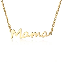 mama letter pendant necklaces for women girl trendy clavicle chain necklace fashion party jewelry love for mom mothers day gift