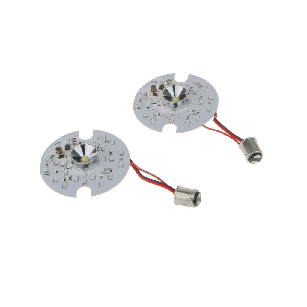 

1157 LED Turn Signal for Harley Daytime Running Light Touring White + Amber