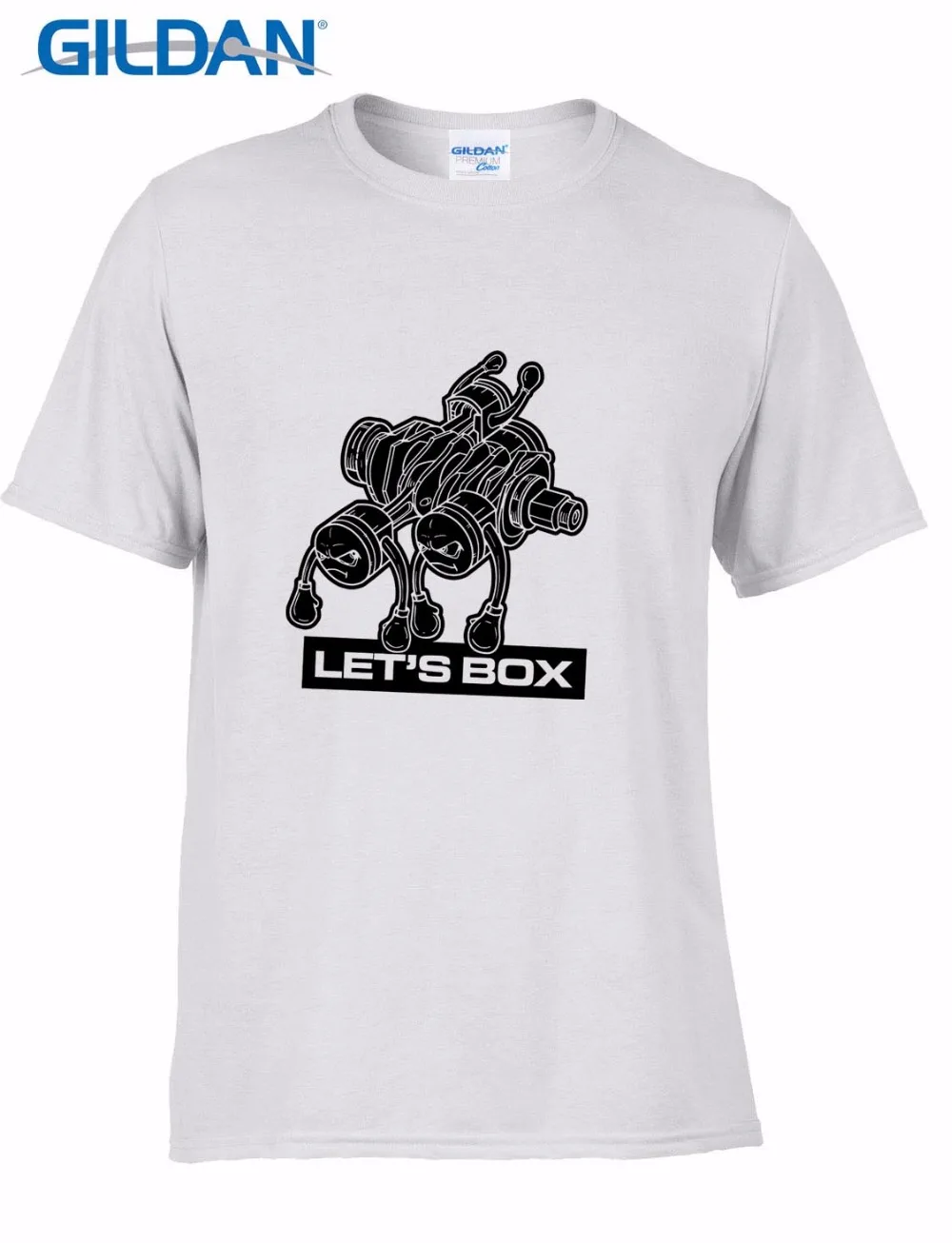 

Latest Men T Shirt Fashion Printed T-Shirt Men Let Boxings Speed Pistons Car Fans Interesting Design Tee Shirts Fashion Funny