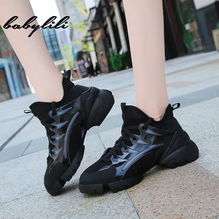 Женские туфли на высоком каблуке кроссовки Chaussure Femme 2019 Летняя обувь женские