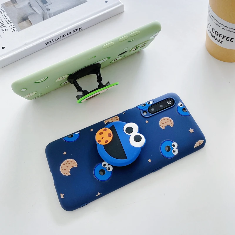 3d cute cartoon phone holder case for xiaomi mi 11 lite mi 10 pro lite 10t note 10 pro a3 a2 mi 8 mi 9 se lite 9t stand cover free global shipping