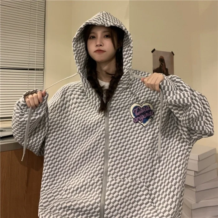 

Женский Осенний свободный свитер с вышивкой Live Shot