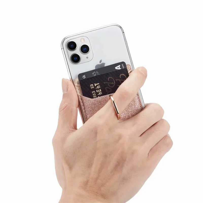 Кожаный 3 м клейкий стикер для карт Карманный Кошелек ID карты чехол iPhone Moto G7 G6 Play