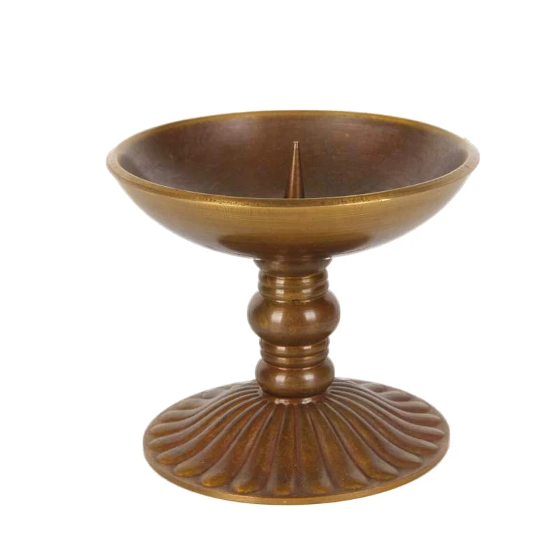

LAOJUNLU Bronze Pure Copper Crafts Home Decoration Copper Candlestick Wax Table