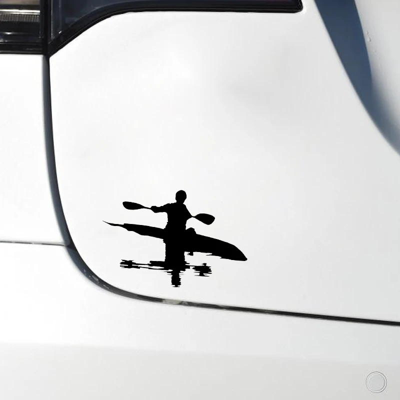 

Car Sticker Kayak River Life Silhouette Graphic Decoration Car Styling Sticker PVC 16.1cm*10.6cm