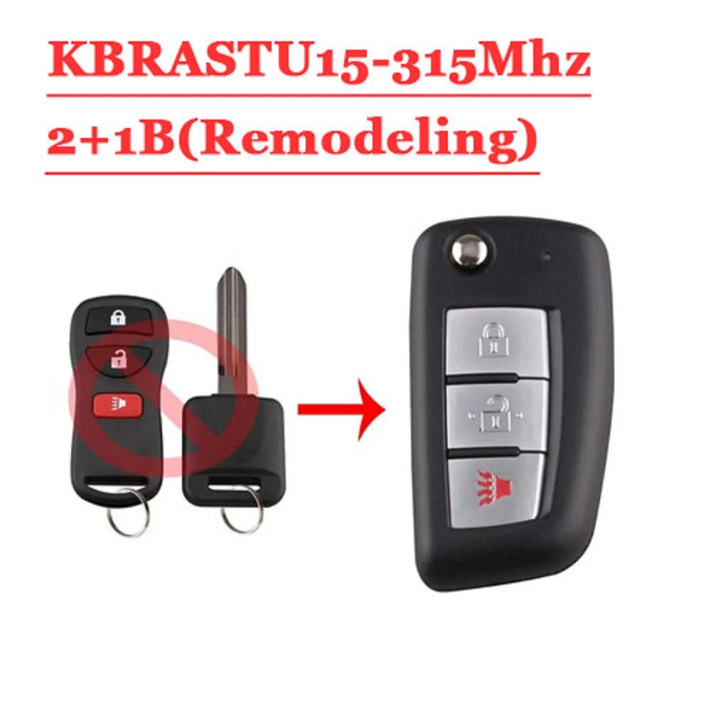 

XNRKEY KBRASTU15 3B Remodeling Key For Nissan Altima Maxima 2004-2006 For Nissan Armada 2005-2015