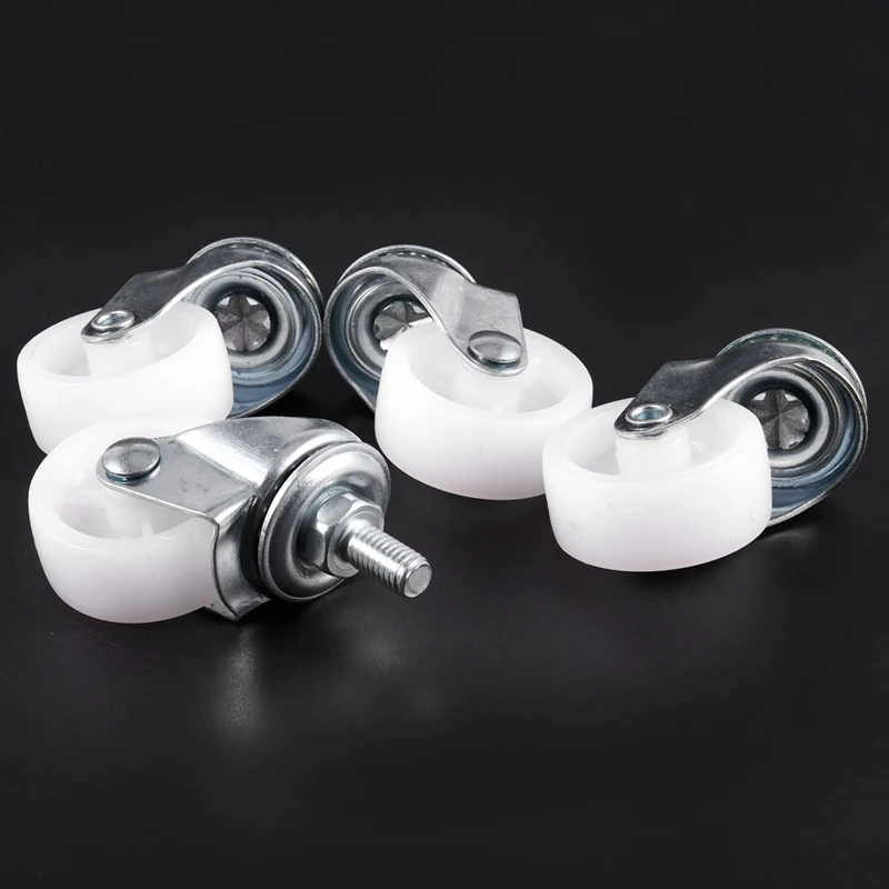4pcs Market Cart 8mm Thread Dia 1.5 inch Rotary Round Wheel Swivel Caster | Обустройство дома