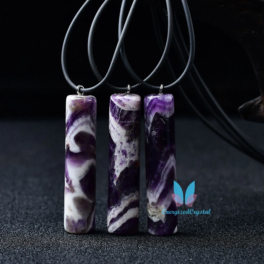 

Beautiful Reiki Amethyst Pendant Crystal Healing Meditation Gemstone Gift