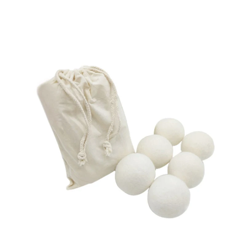 

10Pcs Natural Wool Dryer Ball Reusable Clothes Drying Laundry Clean Ball Laundry Softener Ball Reduce Dry Time Soften Laundry