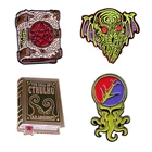 Брошь в виде осьминога Кракена, эмалированная брошь на Хэллоуин