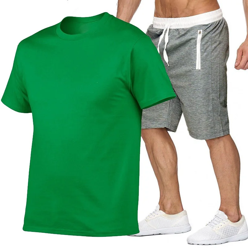 

Summer new style men's casual sports five-point cotton sports casual pants short-sleeved suit sports pants fitness pants trend