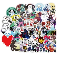 103050pcs game undertale stickers diy travel luggage guitar laptop waterproof classic toy decals fun sticker for kid toys