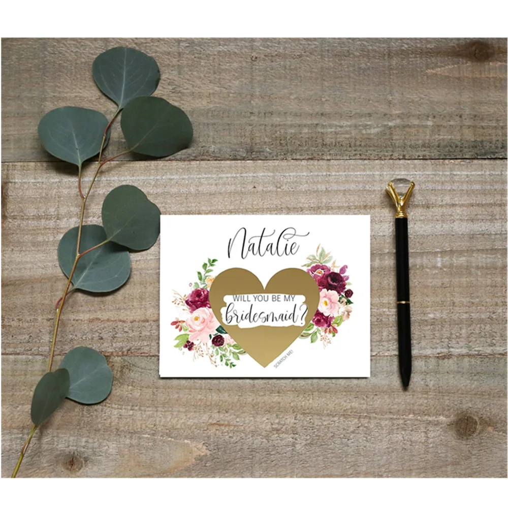 Будет ли вы моя подружка невесты поцарапать карты сестра предложение