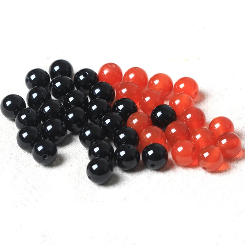 

80Pcs/60Pcs/40pcs/20pcs Natural Stone Beads Agata Loose Spacer Beads for Jewelry Making DIY Bracelet Crafts